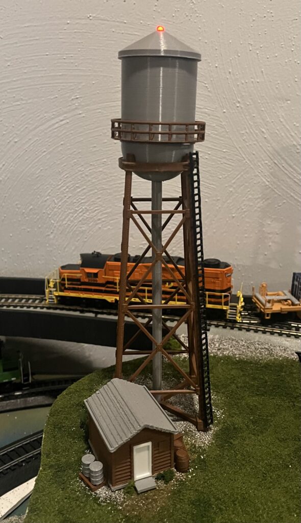 HO Scale Water Tower on the RRinaBox Layout